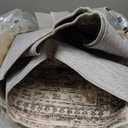 FMFUNCTEX 9x12 Washable Area Rug Vintage Neutral Distressed Large Taupe Non Slip Carpet for Living Room Bedroom Soft Low Pile Indoor Mat Retro Floral Throw Rug for Dining Room Kitchen Office Nursery