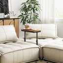 TUTOTAK End Table, Side Table, Tall Couch Table, Sofa Table, Living Room, Bed Room, Brown TB01BB083