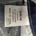 Astylish Womens High Waisted Jeans Stretchy Flared Straight Leg Loose Trendy Raw Hem Denim Pants Blue Size 16