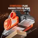 VEVOR Electric Hand Planer, 3-1/4-Inch Cut Width, 16500 RPM High-Speed Powerful Electric Handheld Planers for Woodworking, Wood Chamfer DIY, Smooth Finish Carpentry Tool, FCC-SDoC(710W)