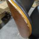 KCC Bar Stools Set of 2, Swivel Adjustable Height Barstools, PU Leather Upholstered Bar Chairs with Footrest, Bentwood Bar Stool for Kitchen, Bar, Dining Room(Black PU) Pack of 1