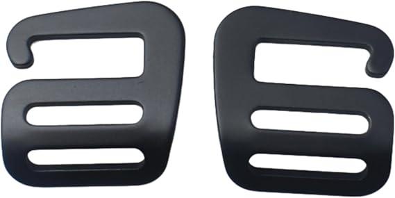 3pcs Metal Wave Buckles Adjustable G-Hook Outdoor Webbing Slide Buckle Clips Luggage Hardware Accessories