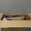 Sweetcrispy Counter Height Bar Stools Set of 2, 30 inch Height Stool Faux Leather Barstools with Back, Armless Kitchen Island Countertop Comfortable Modern Chairs with Metal Legs - Brown 