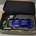 Skymaker 1/18 RC Drift Car with 3 Batteries Gyro LDRC LD1899 GTR R34 2.4GHz RWD Drifting Drift Cars for Adults with Alloy Car Shell(Blue)