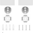 NearMoon Towel Bar Replace Parts - 5 Screws +5 Anchors + 2 Base Plate +Hexagonal Wrench for Wall Mount Towel Holder Replacement