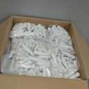 Set of 500 Candle Drip Protectors - Reusable Wax Catchers for Weddings and Events - White