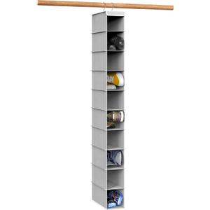 Simple Houseware 10 Shelves Hanging Shoes Organizer Holder for Closet, Grey