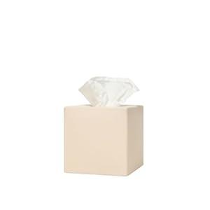 Simple Solid Ceramic Tissue Box Cover – Square Matte Finish Tissue Holder for Bathroom, Vanity, Nightstand, Office – Decorative & Discreet – Fits Standard Tissue Boxes (Buttercream)