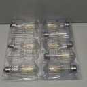 GvvooHome Dimmable LED Edison Bulbs, 4000K Daylight White, 6W Equivalent to 60 watt E26 LED Bulb, ST58 Vintage Light Bulbs, 600LM, 90+ CRI, E26 Base, Clear Glass, 10 Pack