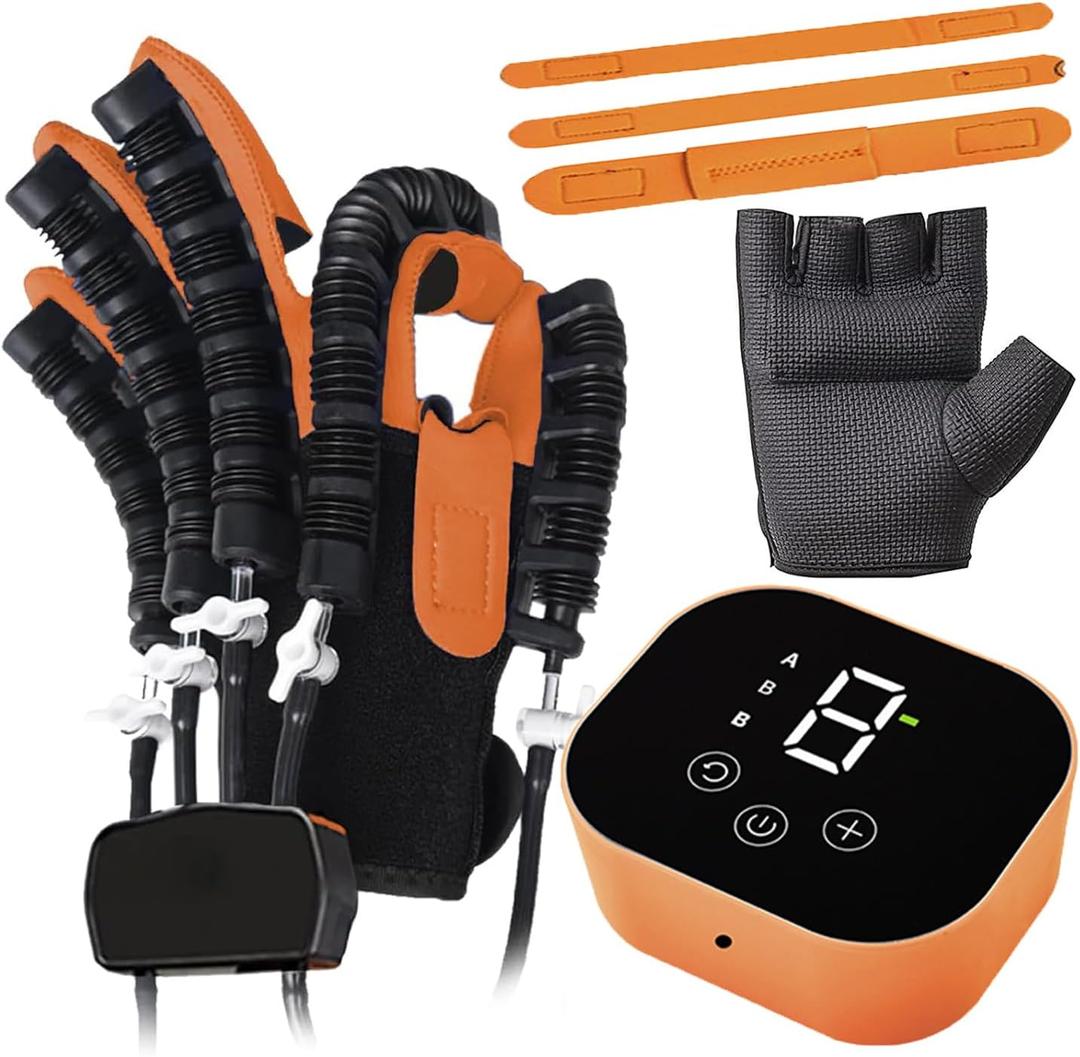 2024 Upgraded Rehabilitation Robotic Gloves, Training Finger and Hand Function, Stroke Recovery Equipment, Massager Machine Gloves orthosis Products L