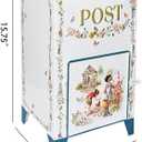 Vintage Wedding Mailbox Metal Post Box Mailboxes Decorative Card Box with Slot Rustic Mail Box Gift Card Box for Party Reception Birthday Baby Shower Decor