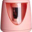 Electric Pencil Sharpener for Eyeliner and Lip Liner - Dual Use Cosmetic and Classroom Pencil Sharpener (Pink)