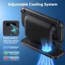 RGB Charger Dock for Nintendo Switch 2 2025- with Cooling Fan,8 in 1 Switch 2 Chagrer Dock for Joycon 2/1, Dual-Direction Charging, LED Indicators, Magnetic Charge Switch2 Accessories