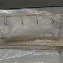 Flip Wooden Perpetual Calendar Gold Metal Stand with Paper Monthly Daily Calendar with Light For Daily Office Home Decor Reusable Office Accessory