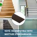 Stair Treads for Wooden Steps Indoor, 15 Pack 8" X 30" Non Slip Carpet Stair Treads with Reusable Adhesive for Kids Elders and Dogs, Surface Polyester TPR Backing Stair Rugs