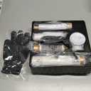 5 in 1 Blow Dryer Brush, Upgrade Hair Dryer Brush Air Curler Air Curling Wrap Styler, Detachable Hot Air Brush Negative Ion Curling Brush Iron, Hair Styling Tools for Drying Curling Straightening (White Gold)