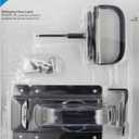 National Hardware N101-576 Swinging Door Latch Heavy Duty Steel with WeatherGuard Protection Black Finish for Shed Barn Gate Interior Exterior Use Automatic Locking
