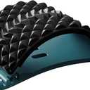 LTUMHGCR Back Stretcher, Back Cracker for Lower Back Pain Relief, Multi-Level Adjustable Spine Board for Herniated Disc, Sciatica, Scoliosis(Black)