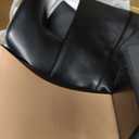AOSPHIRAYLIAN Knee High Boots Women Black Boots Knee High Pointed Toe Chunky Heel Side Zipper Block Heel Fashion Dress Womens Shoes, Size 7.5