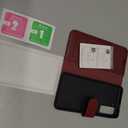 MONASAY Wallet Case Compatible for Galaxy S21 5G, 6.2 inch,[Screen Protector Included][RFID Blocking] Flip Folio Leather Cell Phone Cover with Credit Card Holder, Burgundy