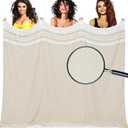 Oversized Turkish Beach Towel Blanket Cotton Giant XL Sandproof Towels Huge Linen XXL Extra Large Big Throw Quilt Blankets for Adults Cloud Travel Camping Glamping Accessories Essentials (Extra Large 82"x88"208x224cm, Beige)