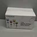 XUWAIDSGN 24 Pcs 7oz Plastic Vintage Glasses Drinking Glasses Unbreakable Wedding Glassware Crystal Water Goblets Reusable Drinkware Vintage Champagne Flutes (24, Dark Green)