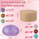 1pcs Glitter Blue Glitter Dumpling, Glitter Dumpling Squishy Box, Dumplings Squishy, Anxiety Relief Soft Squeeze Dumplings Stress Balls Fidget Sensory Toy,Squeeze Dough Ball Stress Relief