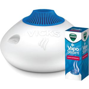 Vicks Warm Steam Vaporizer Bundle with 8 Oz VapoSteam Liquid Cough Suppressant, Helps Relieve Coughing, for Use in Vicks Vaporizers and Humidifiers