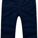 PHIBEE Boys' Waterproof Breathable Polyester Snowboard Ski Pants (6, Navy)