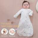 Amrcbb 2 Pack Transitional Baby Swaddling Sacks with Arms Up & Sleeves, Mitten Cuffs, 2-Way Zipper, Sleep Sacks Blanket for Newborns - Calms Startle Reflex, Newborns Baby Boys & Girls Sleep Bag (Classic Grey & Lucky Star, M ( 3-6 Months, 14-20 Lbs ))