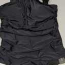 Tempt Me Women One Piece Swimsuit High Neck Plunge Ruched Tummy Control Bathing Suit (Large, Blue New 2)