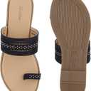 BATA T-STRAP FLAT SLIPPERS FOR WOMEN Size 5