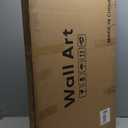 Large White Framed Blue and Gold Abstract Canvas Wall Art for Living Room, 2 Piece Modern Minimalist Prints Paintings Artwork for Walls, Glitter Pictures for Hallway Dining Bedroom Wall Decor 24x36 In