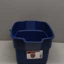 Rubbermaid Roughneck Square Bucket, 15-Quart, Blue, Comfortable/Durable Pour Handle, Sturdy Pail Bucket for Household Cleaning/Mopping