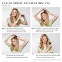 T3 - Volumizing Hot Rollers LUXE | Premium Hair Curler Set for Long Lasting Volume, Body & Shine | Set of 8-4 XL (1.75") & 4 Large (1.5)