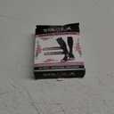 Physix Gear Compression Socks 20-30 mmHg - Men & Women - Running, Nurses, Shin Splints, Flight, Travel (Black/Pink Flower)