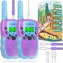 2 Pack Walkie Talkies for Kids for Boys,Camping gamesToys for 3-12 Year Old
Camouflage Rechargeable Kids 2 Way Radio,3 Miles Long Distance 22 Channels Walkie Talky for Family Outdoor Activities