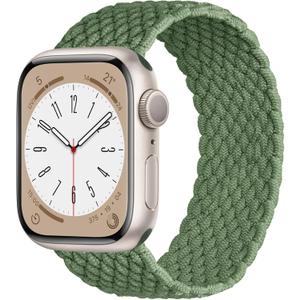 Elastic Band Compatible with Apple Watch Band Series 11/10 42mm, 9/8/7 41mm, 6/5/4 40mm for Women Men, Nylon Stretchy Braided Solo Loop Sport Strap for iWatch SE 1/2/3, S Cactus