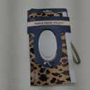 Itzy Ritzy Travel Wipes Case - Reusable Wipe Pouch Take & Travel Pouch Holds Up To 30 Wet Wipes, Includes Silicone Wristlet Strap, Leopard (9.5x1x5.5 Inch (Pack of 1)