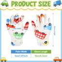Xtinmee 20 Pairs Eczema Gloves for Kids Cotton Moisturizing Gloves for Sensitive Irritated Skin Eczema Reusable Elastic Hand Cover Soft and Does Not Hurt(Age 3-4 Years)