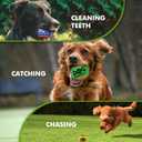 Squeaky Balls for Dogs, Squeaky Dog Toys Balls for Fetch, Funny Puppy Chew Toys, Built-in Squeaker, Idea for Doggie Birthday Gift, Large - 4 Pack (Mixed Color A)