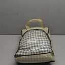 Sage Green Plaid Ruffle Sheets Queen Size 4-Piece Set, 300TC 100% Yarn Dyed Cotton Sheets Deep Pocket Farmhouse Gingham Decorative Bed Set (Sage Green/White Plaid, Queen)