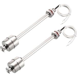 uxcell Stainless Steel Float Switch for Water Pump Tank swim pool garden pond Liquid Water Level Sensor M11 165mm Length 2Pcs