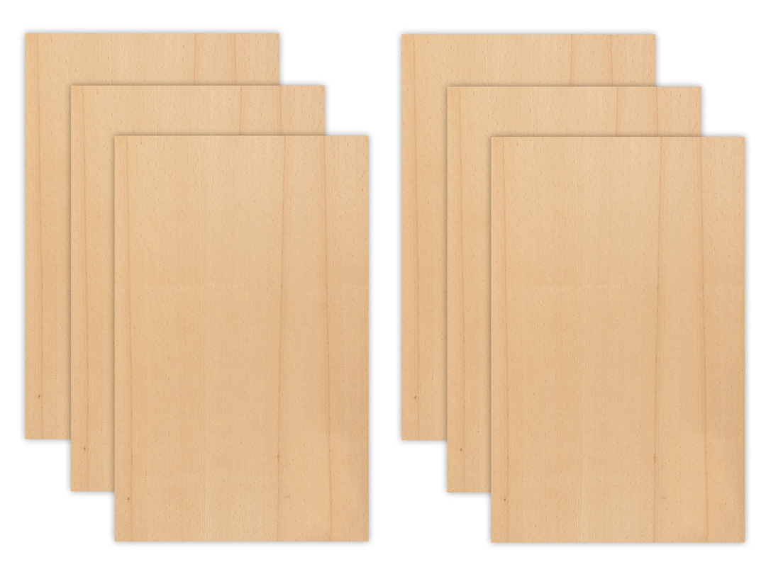 6pcs 12"x19" -1/4 inch Thick Wood Pieces