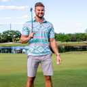 uideazone Mens Polo Shirts Short Sleeve Dry Fit 3D Print Moisture Wicking Funny Golf Shirt (XX-Large, Ethnic#1)