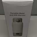 Portable Bottle Warmer 17oz Bottle Warmer for Breast Milk Formula & Water, Fast Heating, Long Battery Life & Large Capacity, Suitable for Baby Outdoor Travel Green