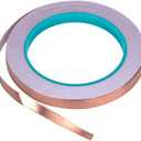 Zehhe Copper Foil Tape with DoubleSided Conductive (1/4inch X 21.8yards) EMI Shielding,Stained Glass,Soldering,Electrical Repairs,Slug Repellent,Paper Circuits,Grounding (1/4inch)