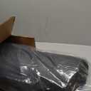 Antlu 1 Inch Thick Barber Cutting Chair Salon Floor Mats for Beauty Hair Stylist Station Anti Fatigue (Black, 5 Ft  3 Ft Ellipse)