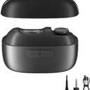 Electric Nail Clipper, 3-in-1 Automatic Fingernail Trimmer Polisher with LED Light, Clip Storage, 2-Speed, Rechargeable Nails Cutter Safe Easy Use for Seniors, Baby, Adult, Kids, Whole Family, Black