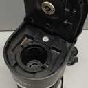 Mini Single Serve Coffee Maker for K Cup and Ground Coffee, Fast Brew One Cup Coffee Machine with Descaling Reminder and Water Window, 6 to 12 oz. Brew Sizes, Black (9.45 Inches)